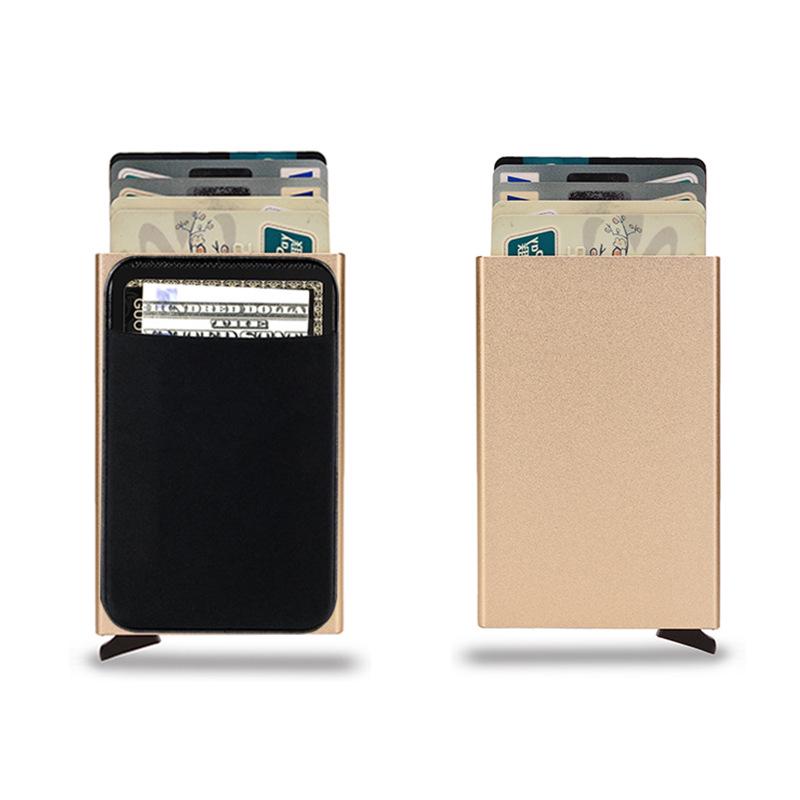 Men's RFID Metal Card Holder Wallet with Money Clip - Anti-Demagnetization, Multifunctional Design