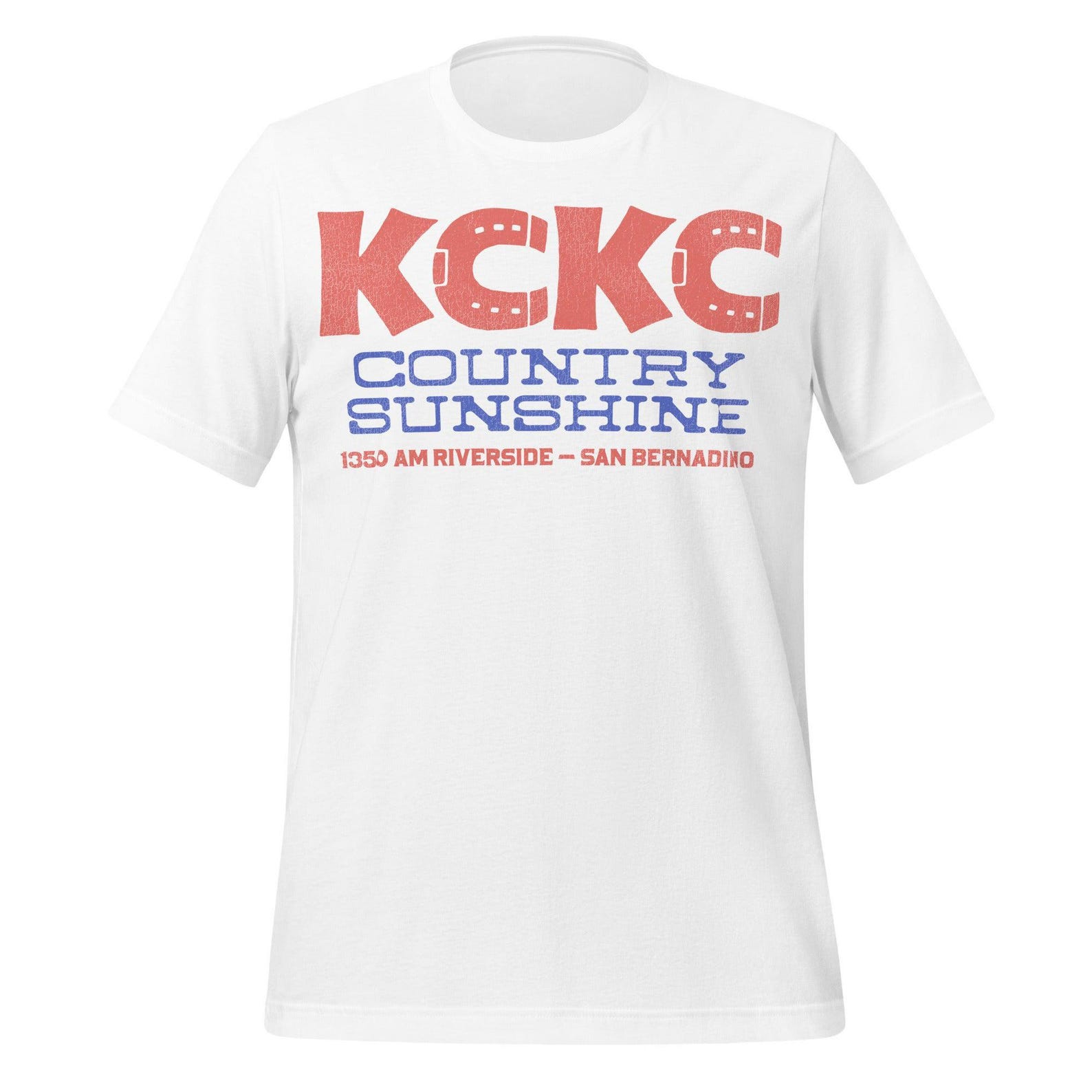 San Bernardino Radio Station T-Shirt - Retro KCKC 1350 AM Design 4XL