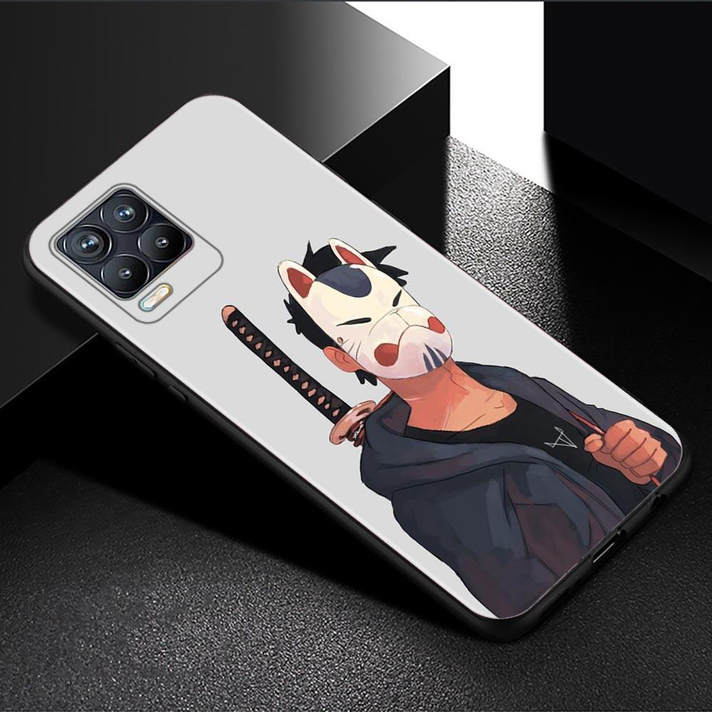 Handyhülle für Oppo Realme GT 8 7 6 5 Pro C3 C11 C21 C21Y C20A XT X7 X50 Pro Ultra Silikon Capa Schwarze Schale Anime Fox Mask