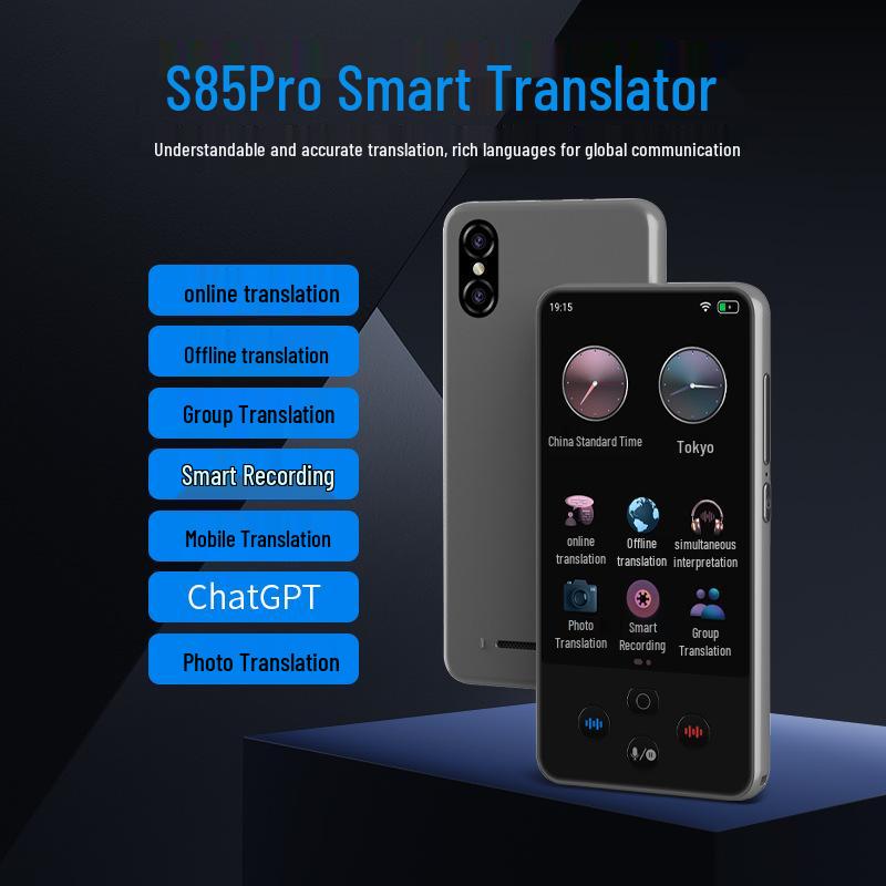 

4.5-inch Smart Translator with Offline Accuracy, 139 Languages, Real-Time Voice Interpretation