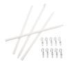 Adjustable 117cm shutter curtain pull rod for blinds with reliable plastic material and secure multi stage locking feature