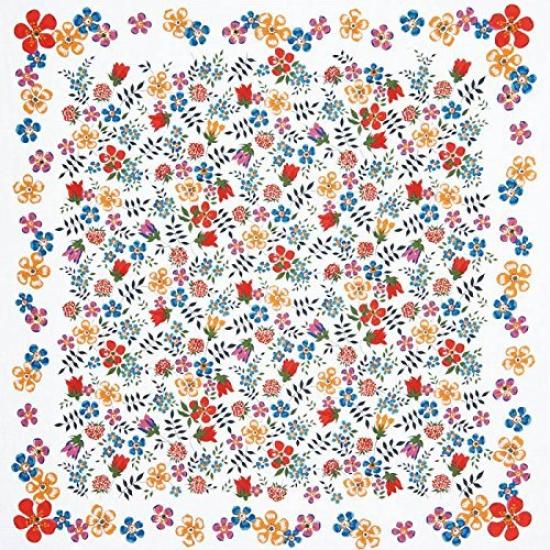 Liberty Large Furoshiki Liberty and Edenham 92cm White Cotton Shantung Made In Japan (Wrapping Cloth), Pattern, Wide, Furoshiki,