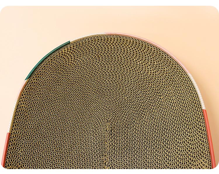 Oval Cat Scratching Bed with Corrugated Paper for Kittens