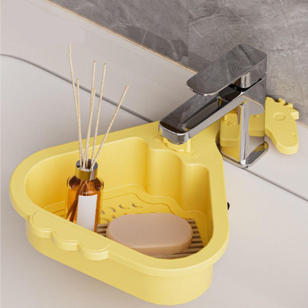 2pcs Triangular Sink Drain Basket Creative Plastic Water Filter Rack  Household