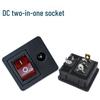 DC Dual Power Socket 5521/5525 with Switch, CE Certified