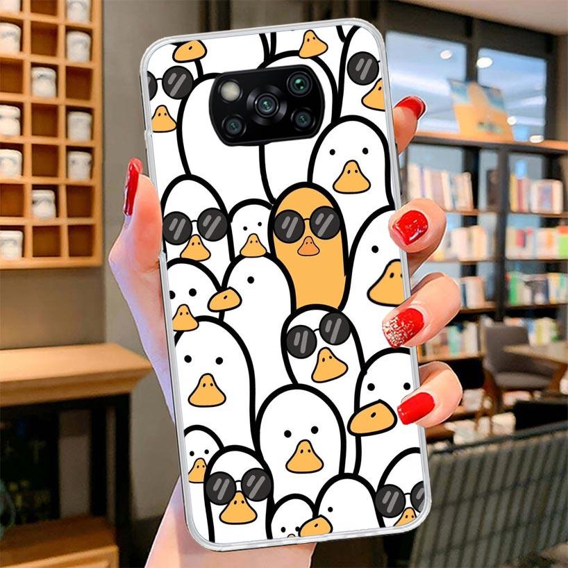 Cartoon Duck Goose Game Cover Phone Case For Xiaomi Poco F7 Ultra X7 X6 X5 Pro M7 Redmi 15C 15 13C 13 12C 12 10C 10 9A 9C 9T 9 S