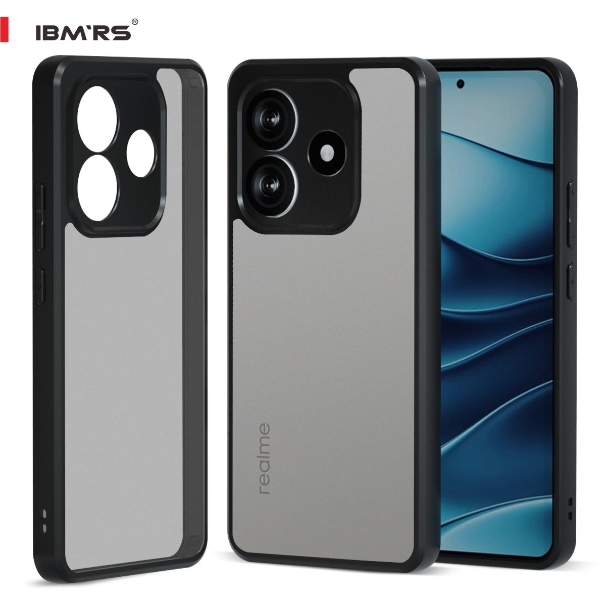 

(В комплекте ремешок на запястье)Чехол Ibmrs для Xiaomi Redmi Note 14 5G, ультратонкий, приподнятые края защищают камеру и экран - черный камуфляж matte black матовый черный