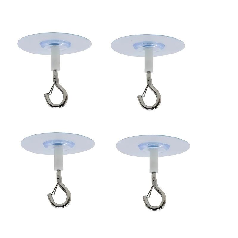 

No Drill Wall & Ceiling Adhesive Hooks, Self Bonded Hooks for Plants Lamps Curtains Home Hanging Storage білий