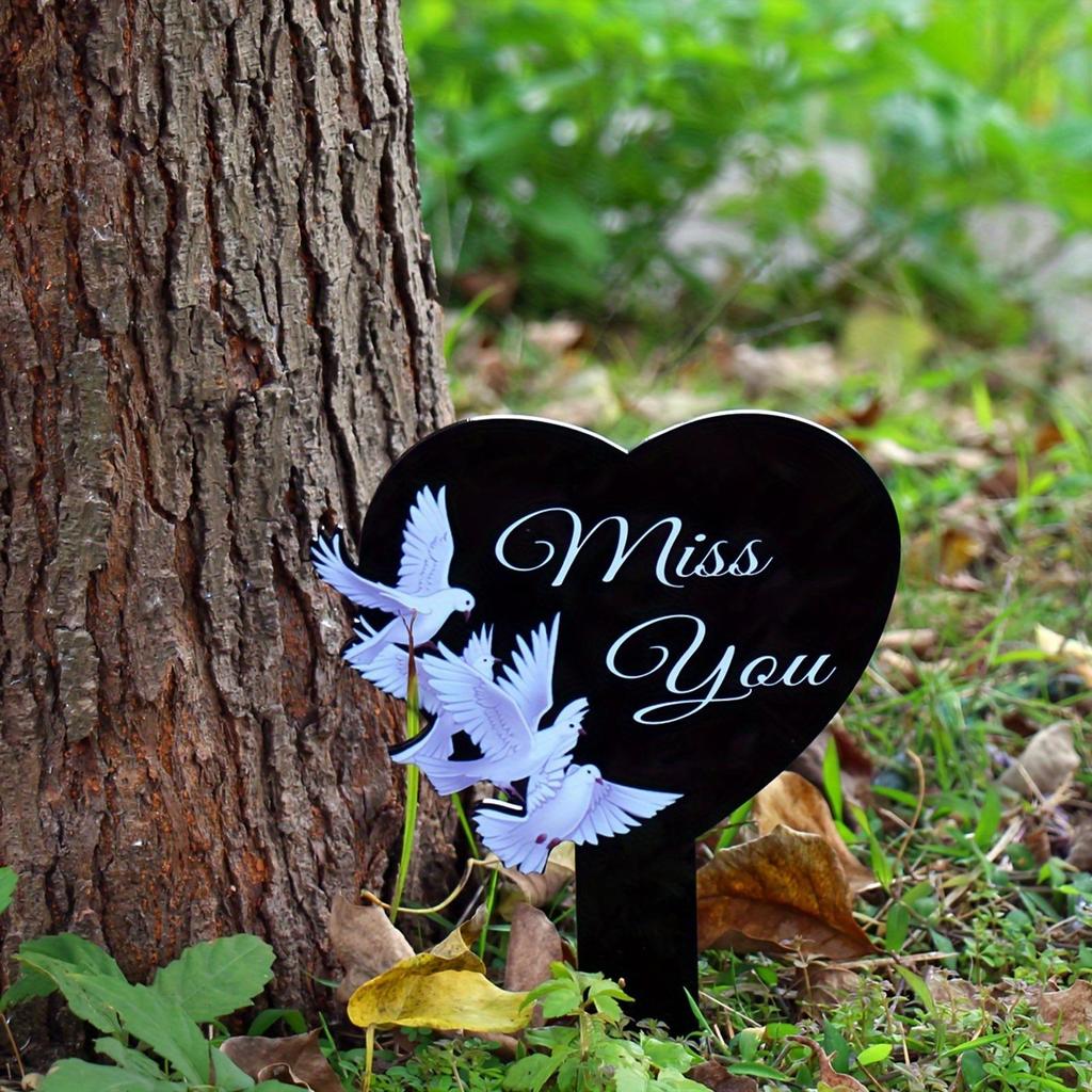 Garden Stake Sturdy Unique Ornament Gifts Patio Stake Versatile 2D Acrylic Plaque for Porch Backyard Pathway Outdoor Patio