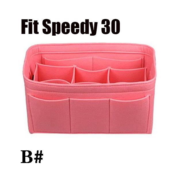 Hhyukimi Felt Makeup Bag Organizer Insert Bag For Handbag Women Travel Inner Purse Portable Cosmetic Bags Fit Speedy Neverfull