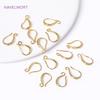 Ganci per Orecchini con Anellino Aperto Filo per Orecchini Placcato Oro 18K Per Componenti per Creazione di Orecchini Accessori DIY Filo per Orecchini