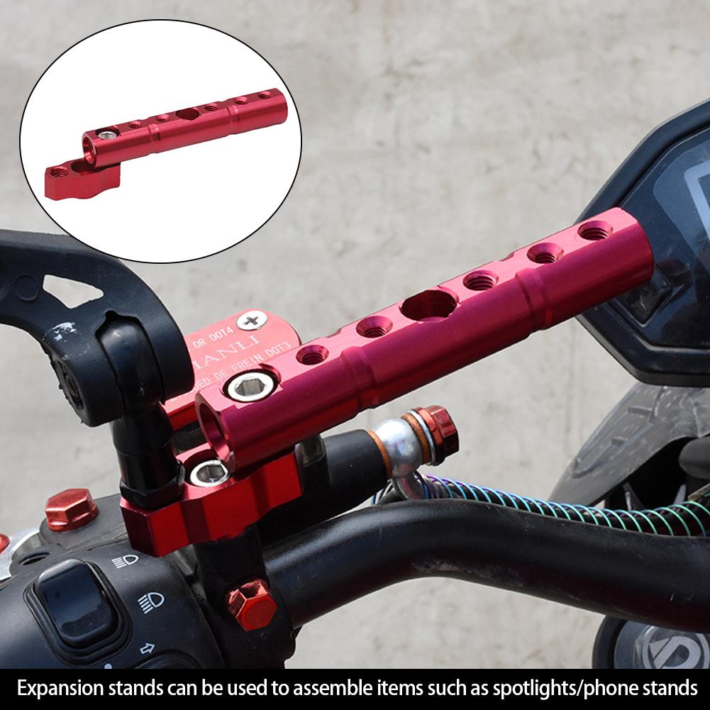 Universeller Motorrad Elektrofahrrad Rückspiegel Scheinwerfer Montage Zusatzscheinwerfer Blinker Halterung Feste Halterung