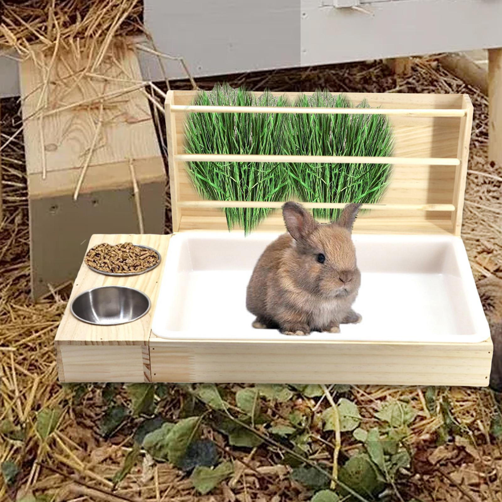 Hay Feeder Interactive Enrichment Toy Playground Cage Accessories Hideout Small Animal Holder