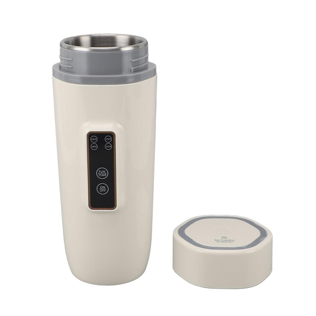 Reise-Wasserkocher, 300 W, 350 ml, Edelstahl, 4 Einstellungen, automatische Abschaltung, Trockengehschutz, Auslaufschutz