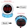 ZMFJH 0-1.00MPA Oil Pressure Gauge NO Sensor for Auto Car Digital Oil Press Meter with Flashing Alarm Red LED Light 12V24V
