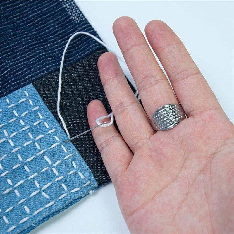 Für Handquilten Nähzubehör Sashiko-Set Für Anfänger Inklusive Garn, Wasserlösliche Muster Und Jeansstoff