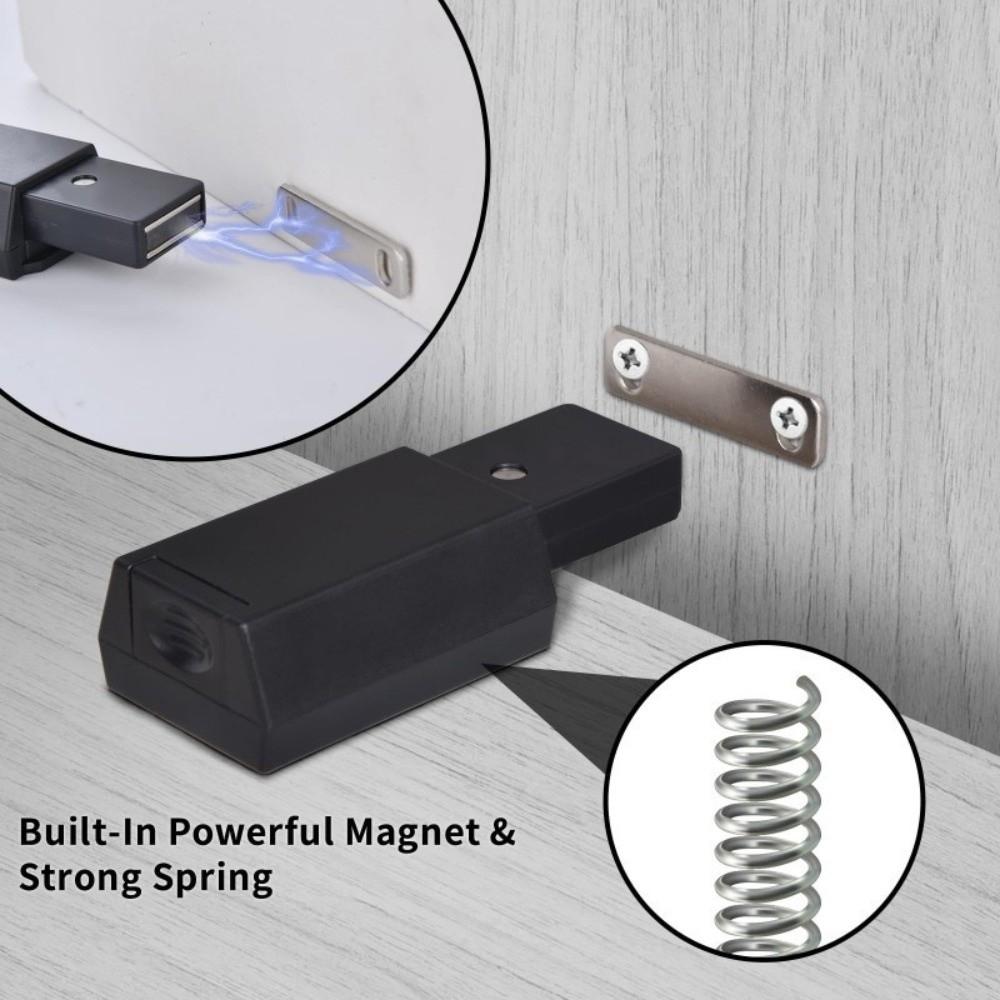 4pcs Push To Open Magnetic Door Catches Press Snap Cabinet Door Rebounder  Home Improvement
