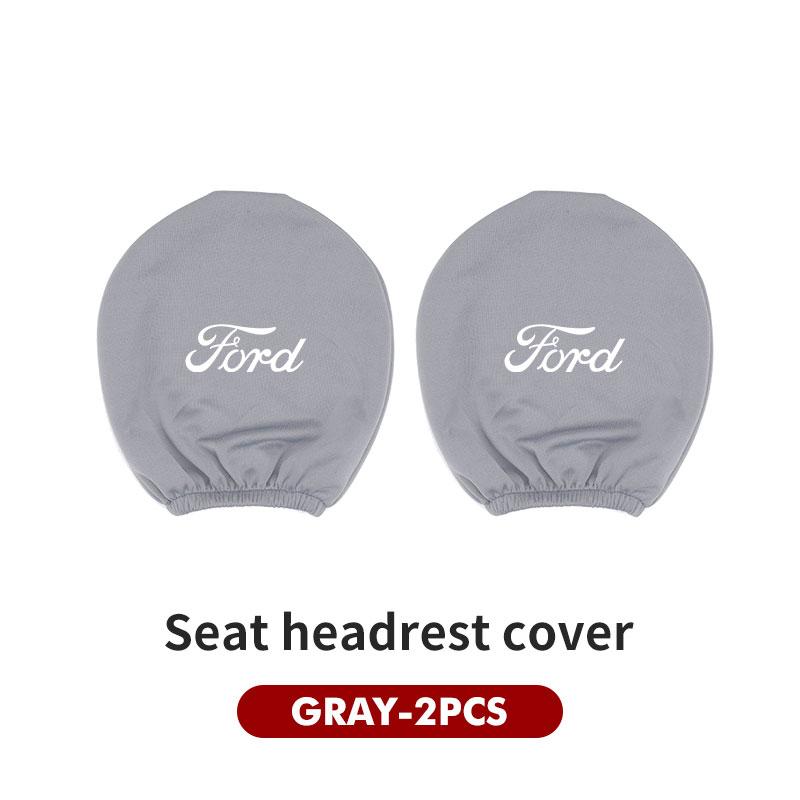 For Ford Car Logo Headrest Cover Dustproof Cover For Front Seat Head Rests Fiesta Ranger Mondeo Escape Ecosport Fusion Explorer