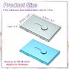 2Pcs Thumb Drive Business Card Case Aluminum Alloy Bank Credit ID Card Wallet Name Card Holder Metal Box Cover Cards Holder