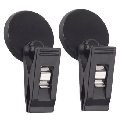 HOMSFOU 2 Pcs Car Ticket Holder Clip Self Adhesive Car Ticket Clip Multi