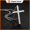 LATS Vintage Stainless Steel Chain Alloy Cross Pendant Necklace High Quality Jewelry Wholesale