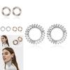Beautiful Round Alloy Crystal Earrings Ideal For Birthdays And Anniversaries