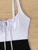 Women's Swimsuit One-piece High Waist Drawstring Sexy Bikini Swimsuit for Women Beachwear Bathing Suits