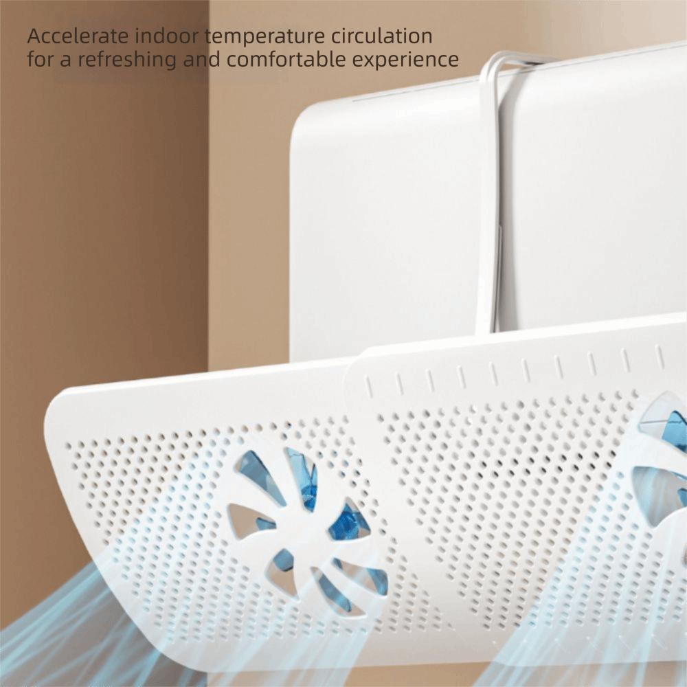 With 3 Fans Adjustable Air Vent Baffle Adjustable AC Vent Baffle Conditioner Baffle For Bedroom