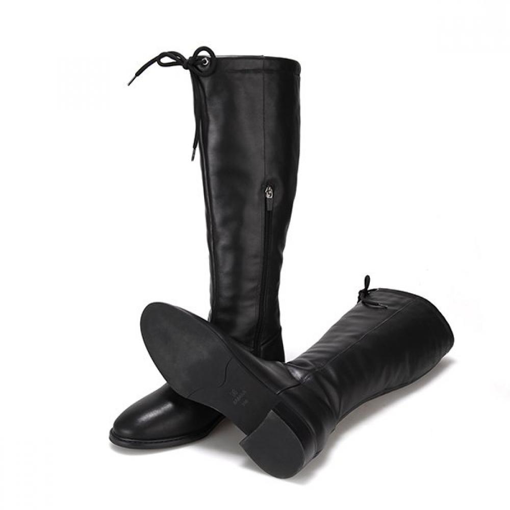 Barbara Lambskin Two Way Fur Long Boots Bbg835bk