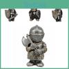 Medieval Fantasy Resin Gnome Knight Sculptures Decorative Miniature Artworks For Home And Garden