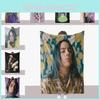 Thick Billie Eilish Blanket Double Sided Fuzzy Blanket Bedroom Supplies Lounge