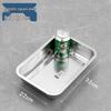 Deep Rectangular 430 Stainless Steel Canteen Tray