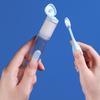 Removable Invisible Toothbrush Holder Portable Travel Tooth Clean Tool Soft Toothbrush Head Bathroom Accessories with Toothpaste