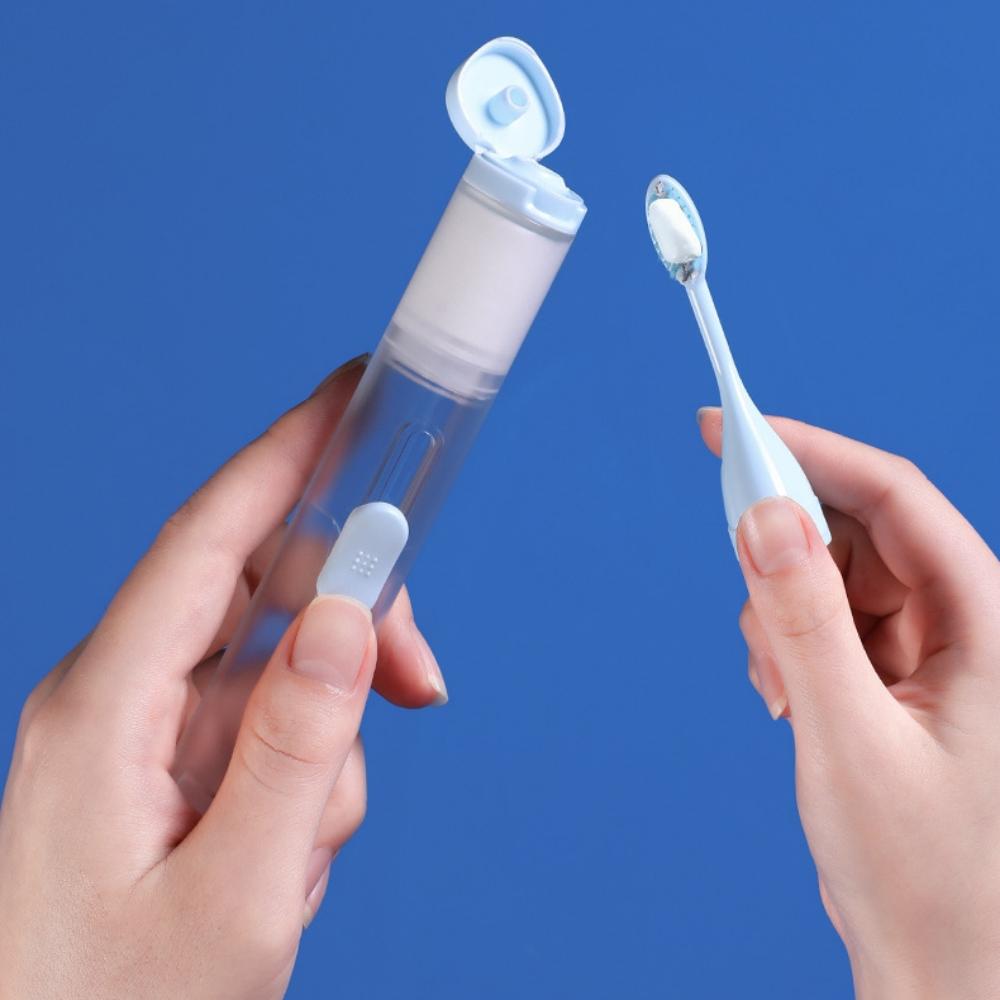 Removable Invisible Toothbrush Holder Portable Travel Tooth Clean Tool Soft Toothbrush Head Bathroom Accessories with Toothpaste