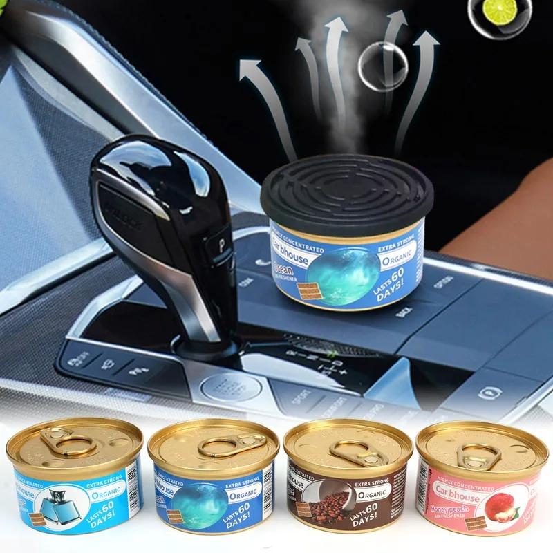 Car Air Fresheners Car Flavoring Perfume Canned Wood Blocks Coffee Flavor Long-Lasting Auto Aromatherapy Car Deodorant Supplies