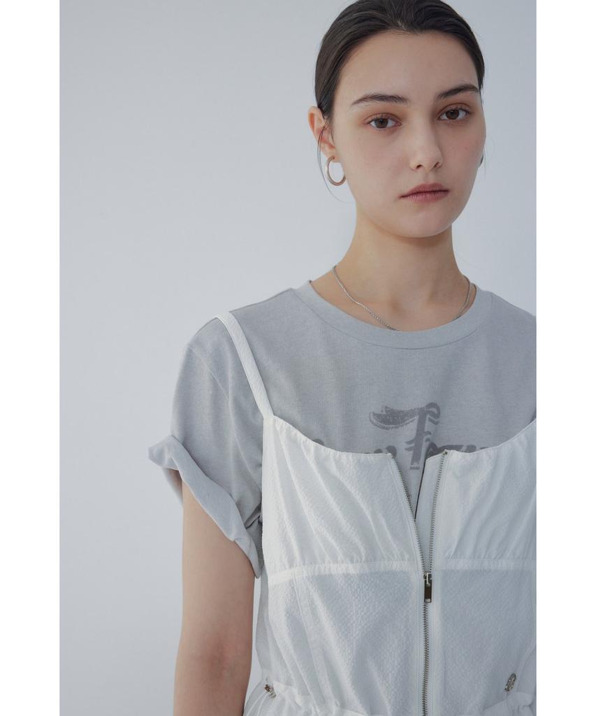 Bobeu Sleeveless Dress With Zipper Detail_White 7156237005