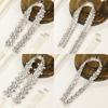 Diamond-studded Bridal Belt - Ultra Sparkling Alloy Rhinestone Waist Sash - Silk Satin Adhesive Waist Accessory