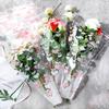 100 Pieces Transparent Plastic Rose Bouquet Bags Flower Arrangement Bags  Home Decoration
