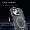 For iPhone 14 Case with Lens Kickstand Matte Back Cover Compatible with MagSafe