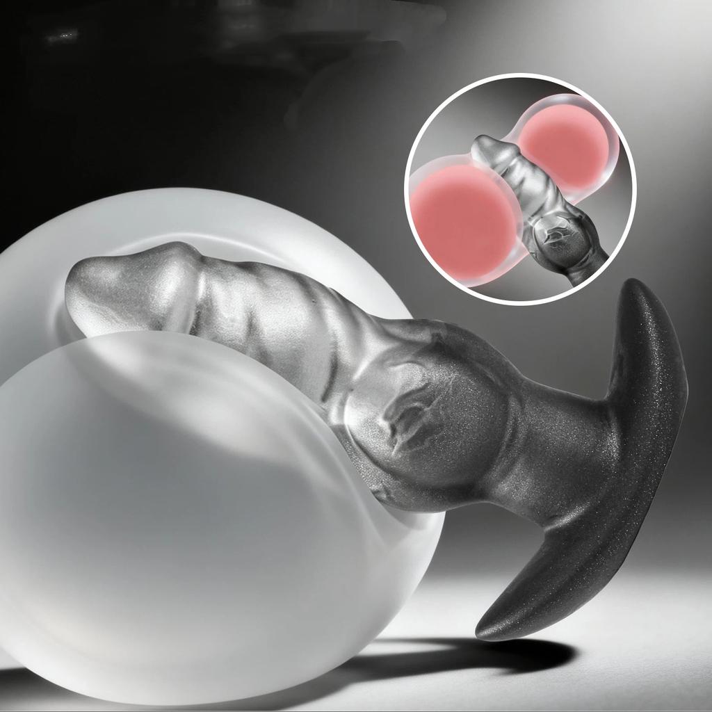 Neuer Analplug aus flüssigem Silikon für Männer und Frauen, Erwachsenenspielzeug mit geformtem Analplug aus flüssigem Silikon für den Anus