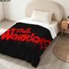 1PC The Warriors Patterned Flannel Blanket Suitable For All Seasons For Home Decor Warmth And Comfort Gifts Holiday Present