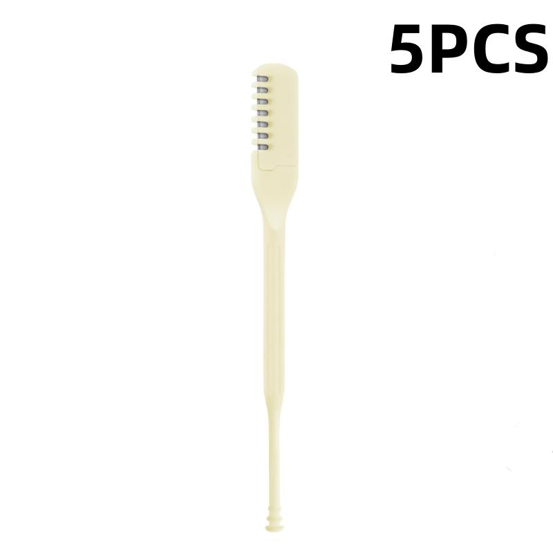 Double-ended Nose Hair Trimmer Manual Spiral Ear Pick Cleaning Nose Hair Scissors Razor Nose Hair Trimmer