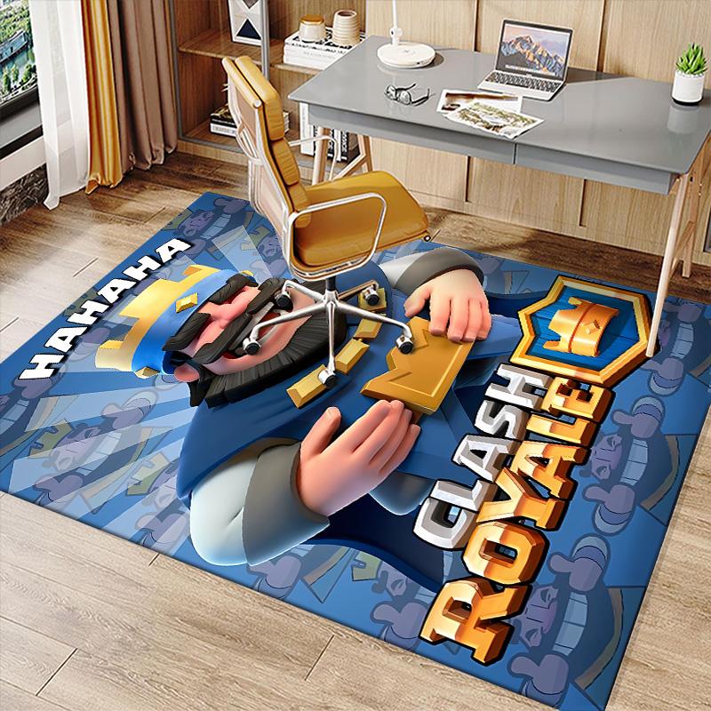 Clash Royale Printed Absorbent Washable Carpet, Non-Slip Bathroom Mats, Kitchen Rugs, Yoga Mat,Living Room Entrance, Camping Picnic Rugs