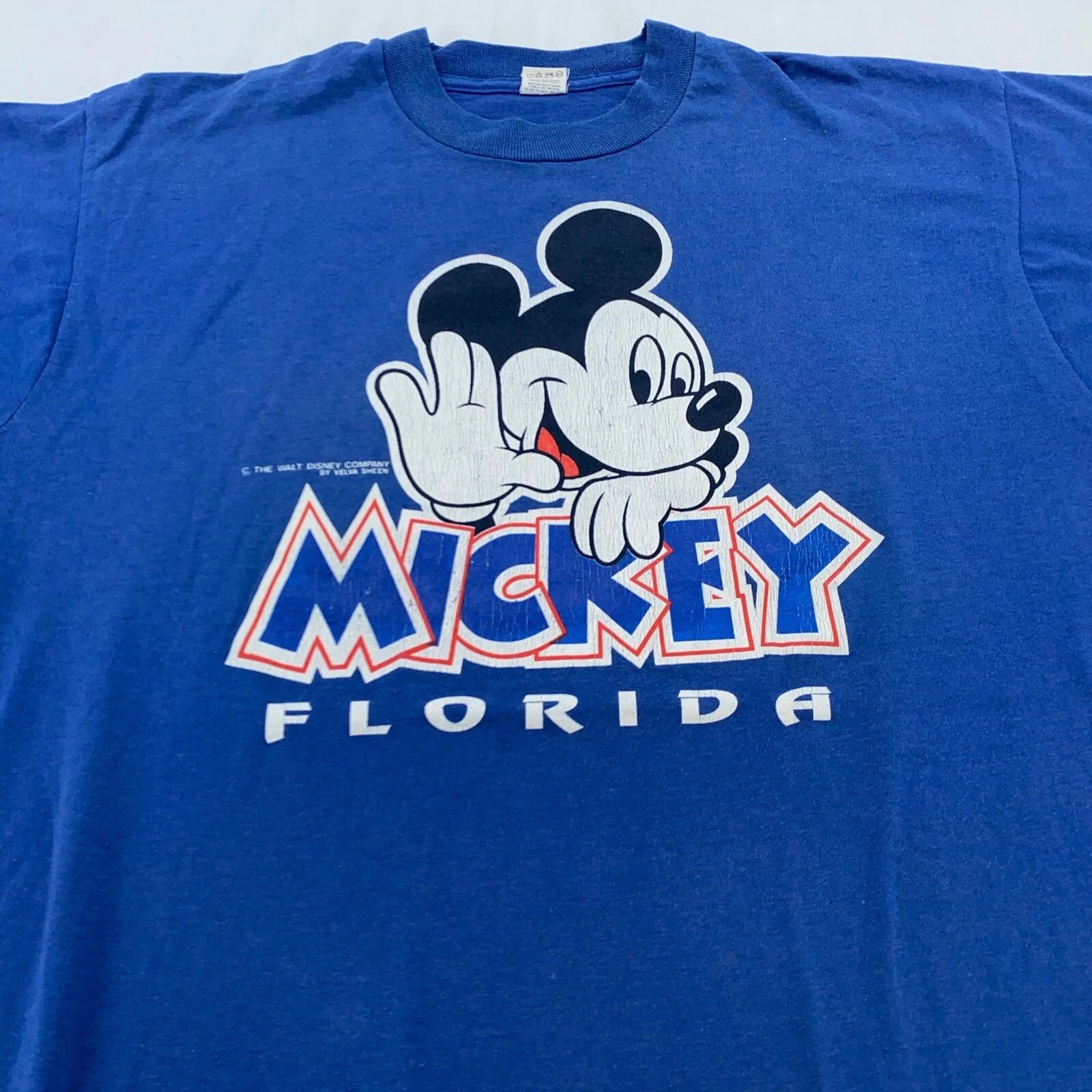 vintage 90s DISNEY MICKEY MOUSE FLORIDA T-Shirt L/XL walt disney world 3XL