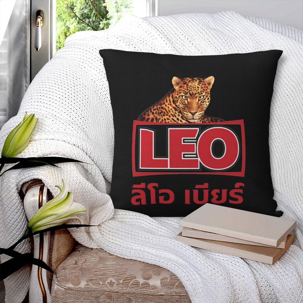 Leo Beer Bangkok Square Pillowcase Pillow Cover Polyester Cushion Zip Decorative Comfort Throw Pillow for Home Sofa