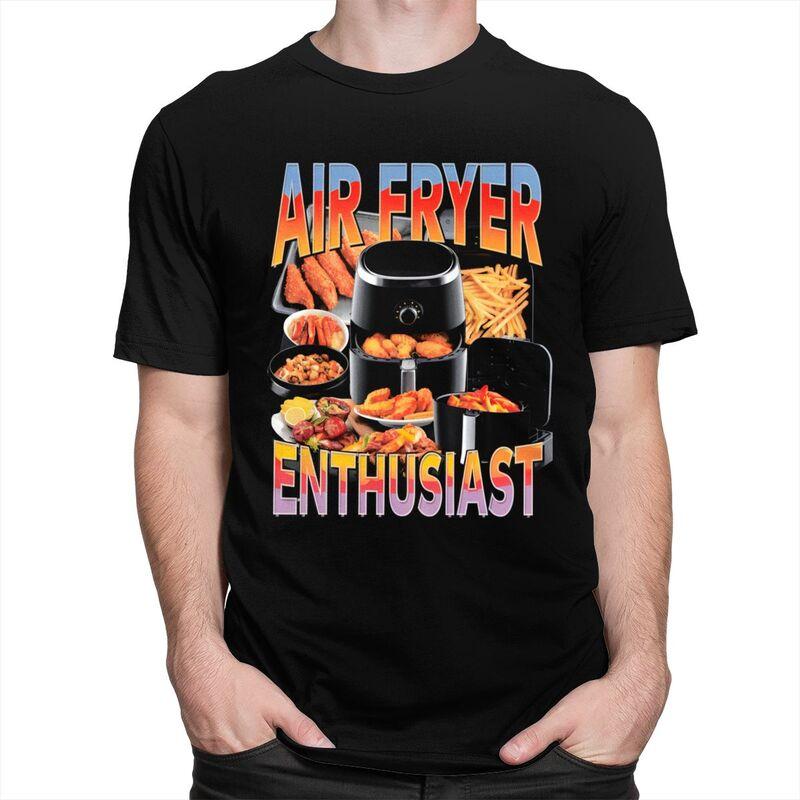 Air Fryer Meme Funny Cooking Design T Shirt Unisex Short Sleeves Awesome Tee Shirt Summer Style Loose Fit 100 Cotton Tee Tops