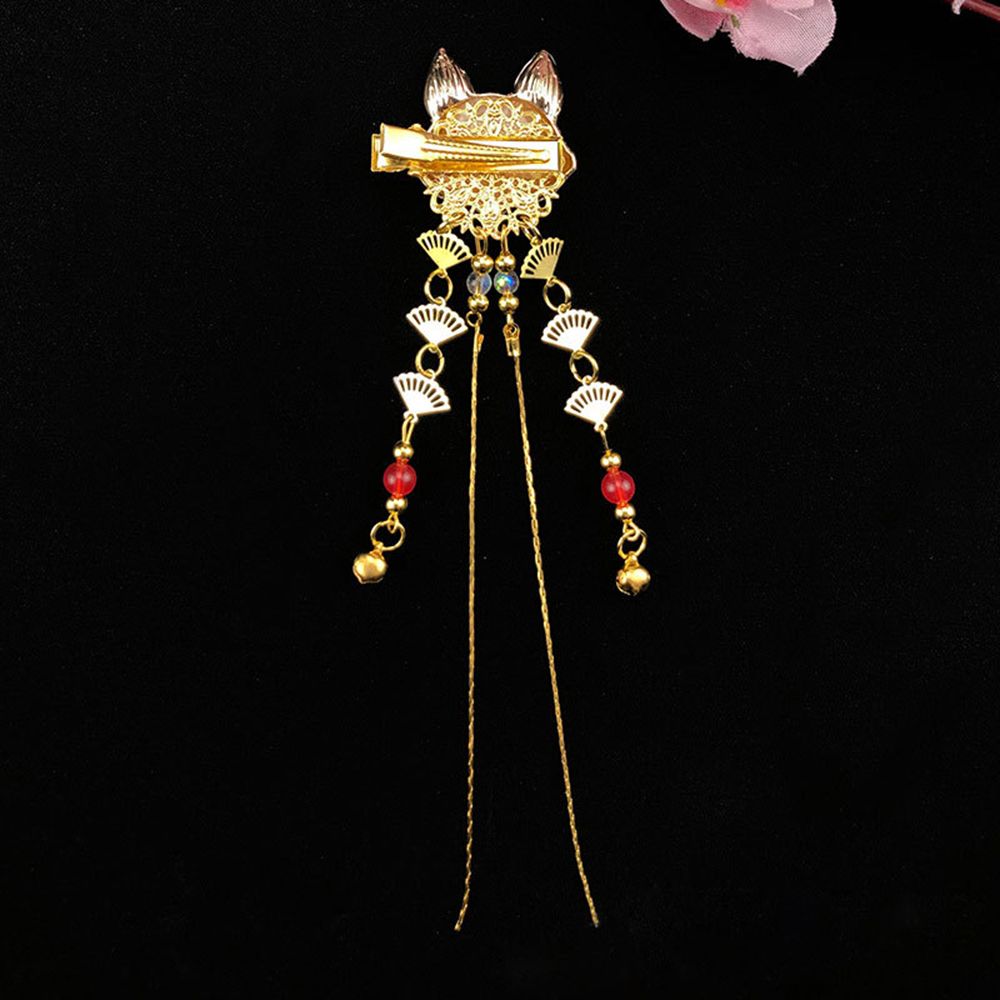 Cos Props Cute Handwork Tassels Kimono Hanfu Rabbit Hair Accessories Hair Clip Hairpin