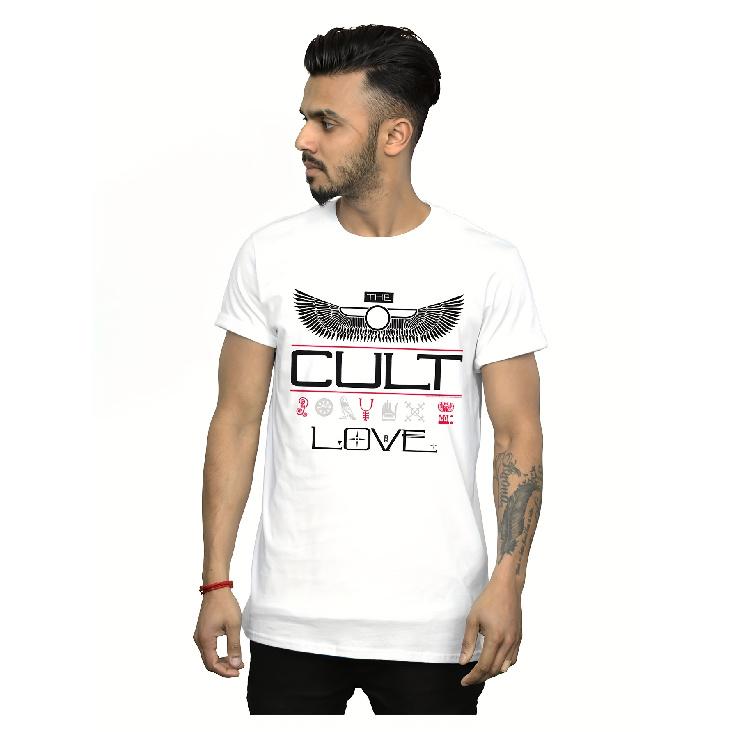 The Cult Men S T-Shirt with Love Wings S белый