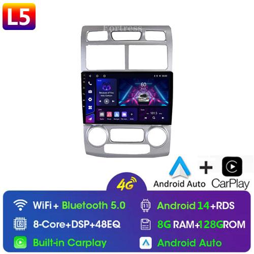 Fortress  Android 10 Car Radio For Kia Sportage 2 2004 2005 2006 2007-2010 Android Auto Multimedia Player Stereo BT 2din DVD HU