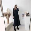 Women's V-Neck A-Line Sweater Dress: Elegant Slimming Knit for Autumn/Winter 2026